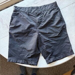 Hurley Dark Gray Men's Flat Front Shorts